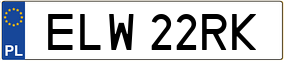 Trailer License Plate